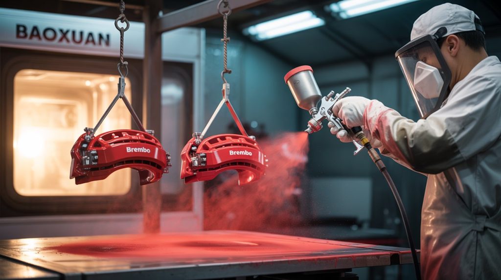 Wie viel kostet das Powder Coating von 2 Brembo Brake Calipers